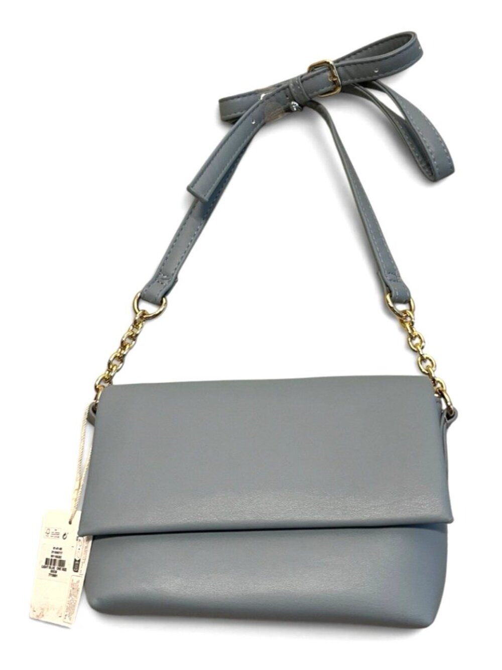 Primark Slate Blue Faux Leather Soft Small Crossbody Bag Shoulder Purse NWT